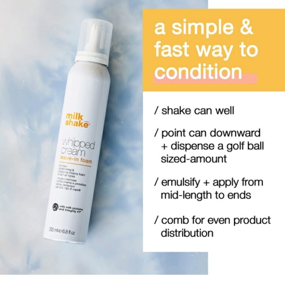 milk_shake Whipped Cream Leave In Conditioner Foam For All Hair Types - Picture 5 of 10